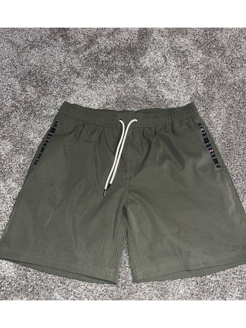 Wowie Shorts Hybrid Stretch Lined Surf Beach Outdoors Hiking Men L Green